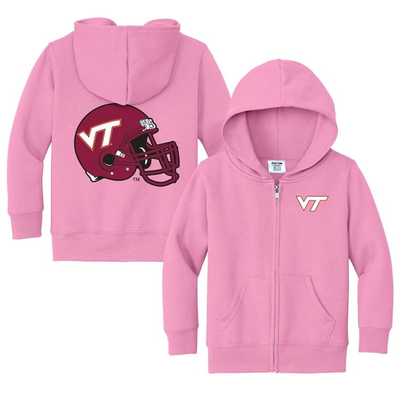 Toddler Chad & Jake Pink Virginia Tech Hokies Logo Full-Zip Hoodie Jacket