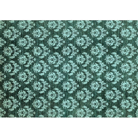 Ahgly Company Indoor Rectangle Abstract Light Blue Modern Area Rugs, 4' x 6'