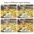 thumbnail image 7 of ODIKA 9'x12' Yellow Vibrant Floral Elegance Decorative Washable Area Rug Lush Botanical Patterns with Summer Blossoms for Great Room, Indoor Concept, Large Living Low Pile, Flatwoven, 7 of 7