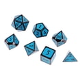 thumbnail image 3 of Juego de 7 piezas Dados de varias caras de aleación de zinc de 16 mm D8 D10 D12 D20 -Azul Zulema Juego de dados poliédricos, 3 of 7