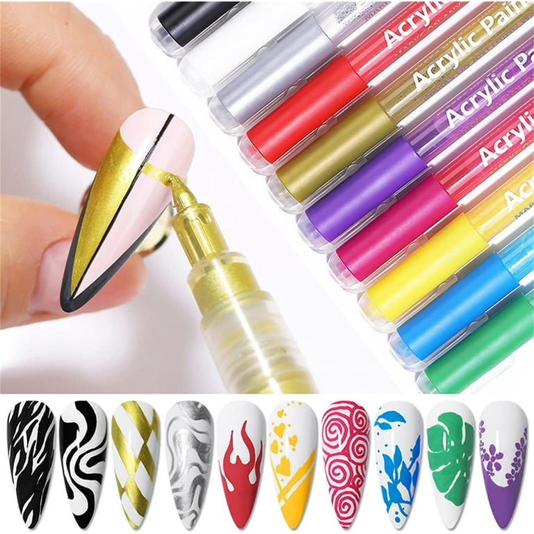 Nail Art Liner Brush Ultra-thin Line Drawing Pen Manicure Tool Tip Paint  Pencil#