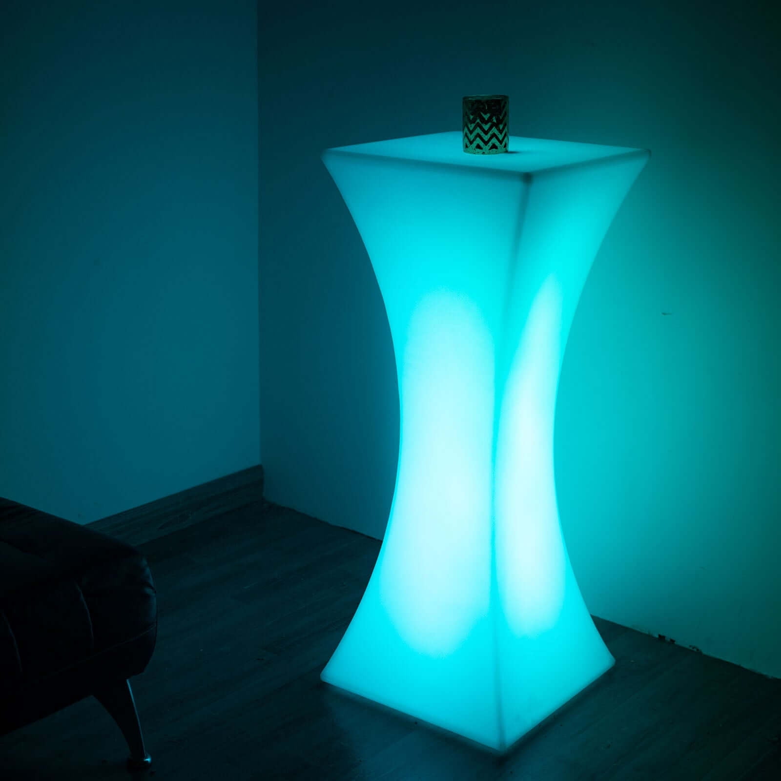 Efavormart 18"x43" Cordless LED Rechargeable Light Up Cocktail Table Furniture - Color Changing, Waterproof with Accessory Bag