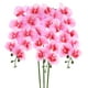 thumbnail image 1 of Uxcell 3-Pack Flores de Orquídea Artificial 9 Pétalos Grandes 37 Pulgadas Ramo de Seda Phalaenopsis Rojo Rosa Blanco Orquídeas Falsas para Hogar/Boda, 1 of 1