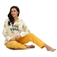 thumbnail image 3 of MintLimit Women’s Pajamas Set Floral V-neck Long Sleeve Tops and Pants Soft Pjs Sets Sleepwear, 3 of 4