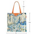 thumbnail image 1 of Bolso de lona de gran capacidad para libros, bolso de hombro individual para estudiantes y mujeres, bolsos de mano a la moda, estilo coreano, nuevo 2025, 1 of 5