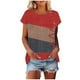 thumbnail image 1 of Camiseta de Manga Corta de las Mujeres de Cuello Redondo de Impresión Casual Top de las Señoras, Poliéster Ligero para el Hogar Diario Y Cómodo, 1 of 9