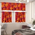 thumbnail image 3 of Maple Leave Kitchen Curtains and Valances Set,3 Piece Small Window Valance Sets Treatment Drapes for Kitchen, Bedroom, Living & Dining Room by Achim Home Decoration, 3 of 5
