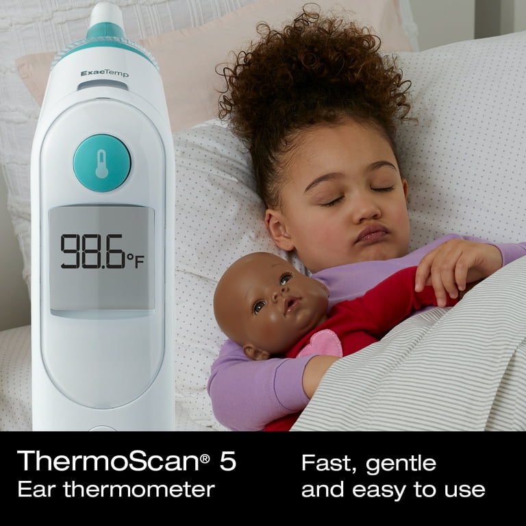 Braun ThermoScan 5 Digital Ear Thermometer for all ages, IRT6020US, White 