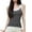 Black, variant on AKOEE Women's Striped Tank Tops Fitted Scook Neck Sleeveless Base Tees Soft Polyester Casual Workout Tshirts (M, Black)