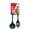 Blue, variant on 2PC Beechwood Silicone Utensil Set, Large Soup Ladle, Large Pasta Fork, Heat-Resistant, Kitchen Cooking Utensils with Wooden Handle