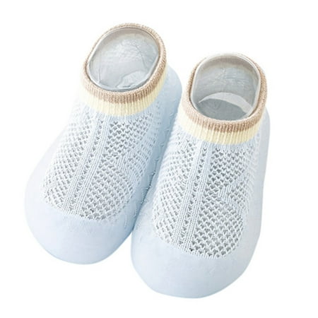 BOBOGOJP Sneakers for Toddler Girls Lightweight Breathable Strap Athletic Running Shoes for Little Kids (Blue 6 Months)