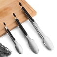 thumbnail image 3 of Pinzas de cocina de acero inoxidable de grado alimenticio para cocinar, juego de pinzas de metal de bloqueo resistente con mango antideslizante JM, 3 of 4