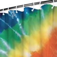 thumbnail image 3 of Colorful Tie Dye Pattern Shower Curtain 72"x84" ,Bathroom Decorative Shower Curtains Set with 12 Hooks,Modern Waterproof Washable Shower Curtain, 3 of 6