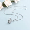 thumbnail image 3 of Cremation Jewelry Heart Urn Necklace for Ashes for Women Angel Wing Memorial Keepsake Birthstone Pendant, 3 of 7