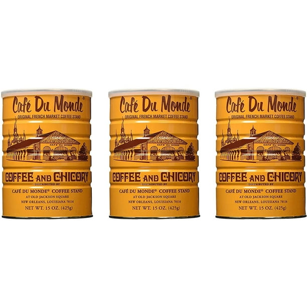 Cafe Du Monde Coffee Chicory, 15Ounce Pack of 3