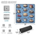 thumbnail image 3 of Pixel Cakes Coffee Beach Blanket Outdoor Picnic Mat Sandproof Waterproof Foldable for Camping Travel Hiking, 3 of 6