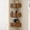 Walnut-2, variant on Corner Shelves Set of 3 Floating Corner Shelves Wall Cabinet with Sliding Doors for Living Room Bedroom Small Space