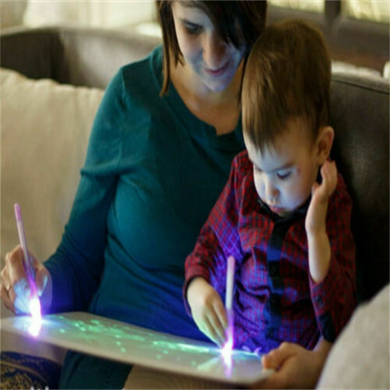 Light up Drawing Fun Developing Toy Draw Sketchpad Board Portable for Children  Kids School