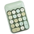 thumbnail image 1 of Teclado numérico inalámbrico perfke 18 teclas receptor USB 2.4G color verde, 1 of 5