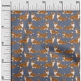 thumbnail image 2 of oneOone Cotton Cambric Gray Fabric Dog Sketch Fabric For Sewing Printed Craft Fabric By The Yard 42 Inch Wide, 2 of 5