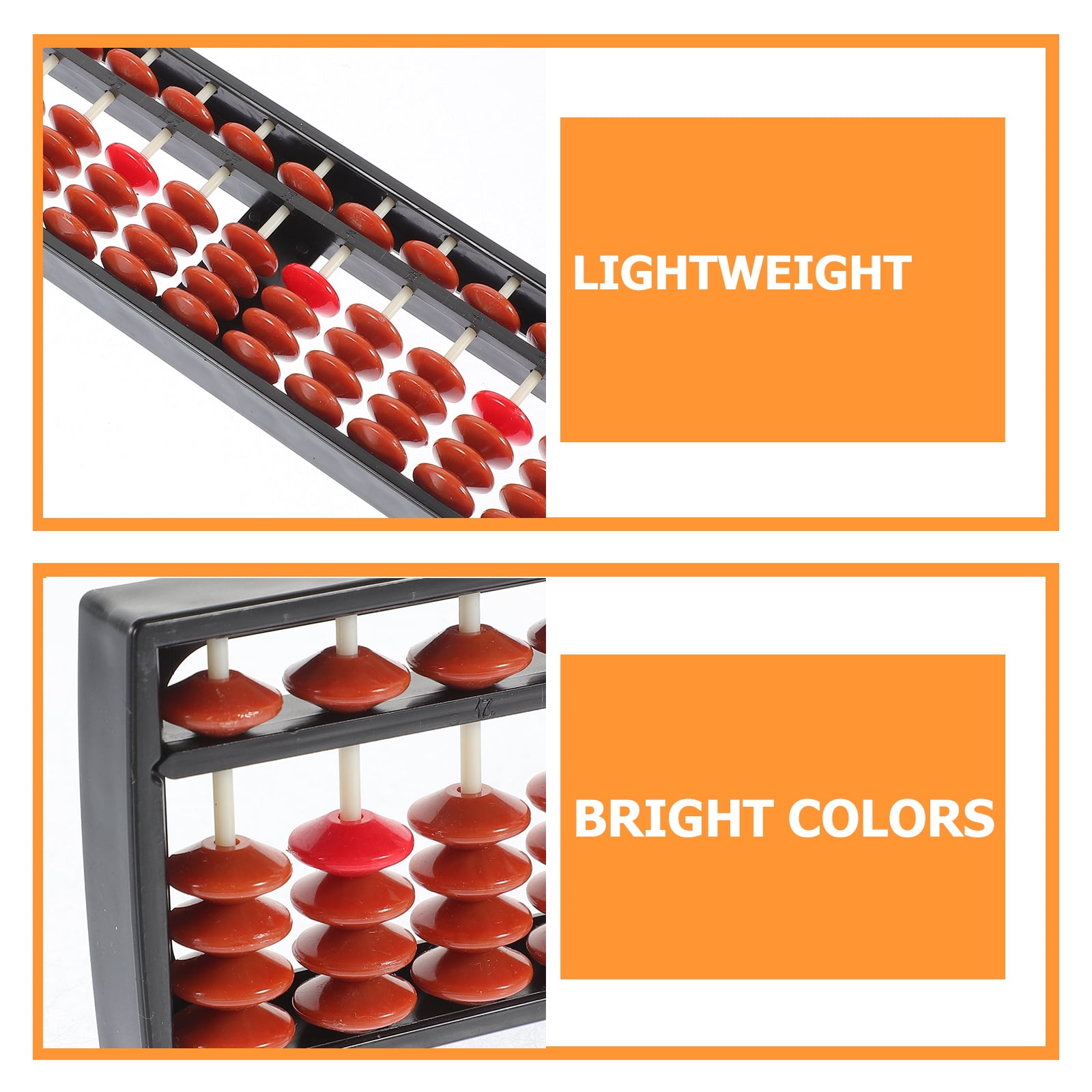 Worgeous Brown Plastic Student Abacus for Mental Arithmetic