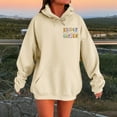 thumbnail image 3 of Back To School Teacher Hoodies for Women 2025 Fall Winter Long Sleeve Hooded Sweatshirt with Pockets Pullover Tops, 3 of 6
