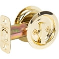 thumbnail image 2 of Stone Harbor Hardware Round Pocket Door Lock, Privacy Function, 2-3/8" Backset, Polished Brass, 2 of 3