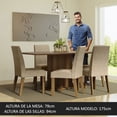 thumbnail image 2 of Juego de Comedor Mesa Tablero de Madera 6 Sillas Marrón/Crema/Imperial Renata Madesa, 2 of 6