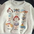 thumbnail image 4 of 3-4 Years Girls Sweater Fall And Winter Shirt Outer Wear Casual Single Top Long Sleeve Day Of School Shirt 6-12 Months 12-24 Months 2T 3T 4T 5T 6T 7T White Casual T Shirts, 4 of 4