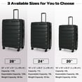 thumbnail image 4 of Costway 3 Piece Hardshell Luggage Set Ex pandable Suitcase w/ TSA Lock & Spinner Wheels, 4 of 10