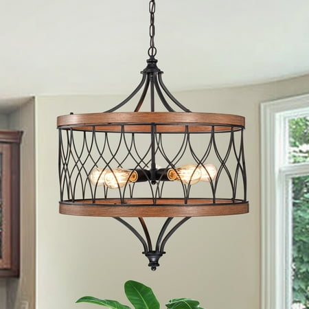 

Dharde Matte Black/Bronze 11-light Chandelier