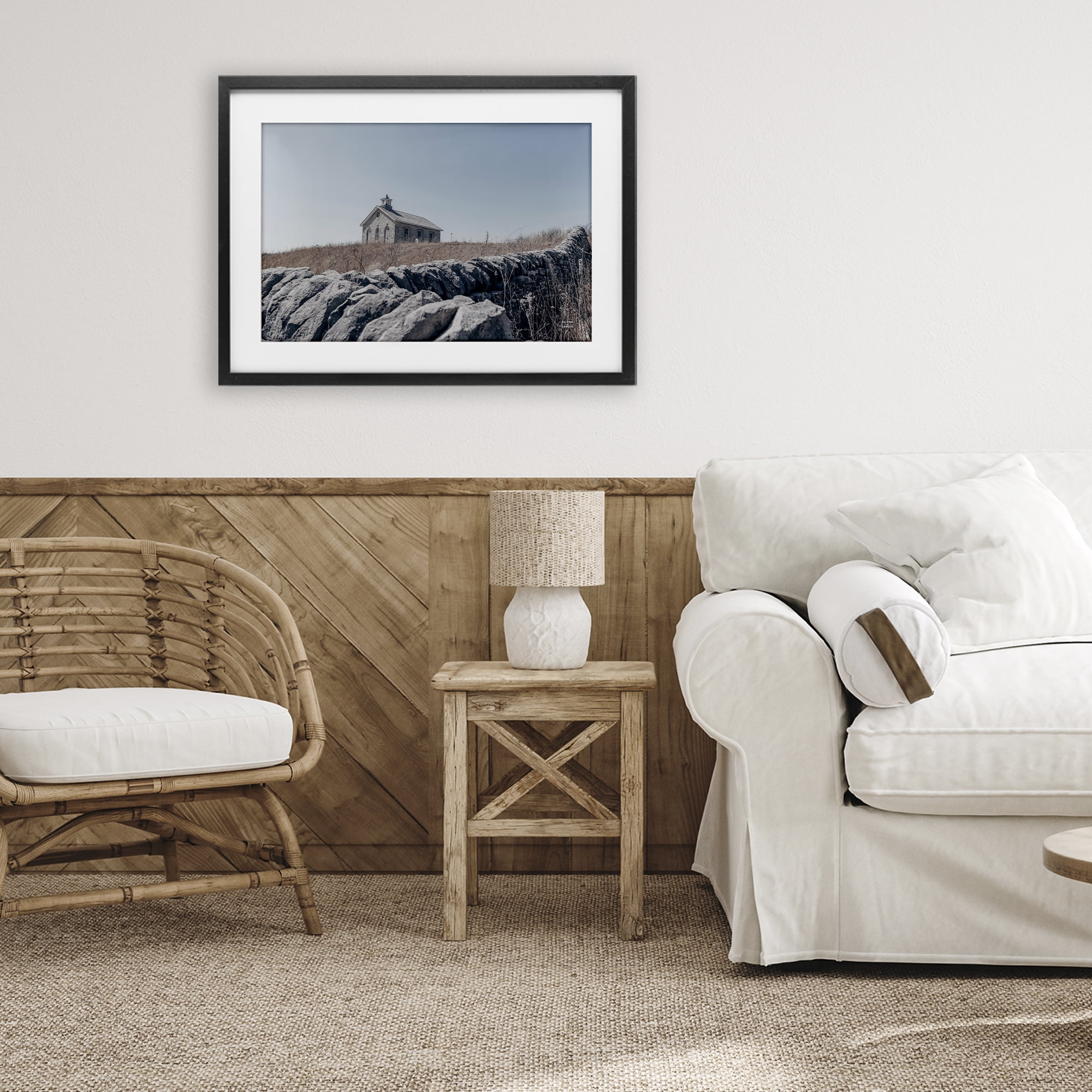 Stupell Industries One Room Schoolhouse Black Framed Print Under Glass, design by Nathan Larson