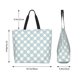 thumbnail image 5 of Disketp Daisy Plaid Blue Bolsa Tote Estampada para Mujer, Bolso de Hombro y de Mano para Compras y Viajes, 5 of 8