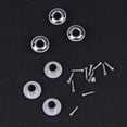 thumbnail image 3 of FRCOLOR Guitar Tuner Bushing 2 Sets Semiclosed Guitar Tuner Conversion Bushing Adapter Ferrules Guitar Tuner Bushings with Mounting Screws,0.59"X0.59"X0.31", 3 of 4