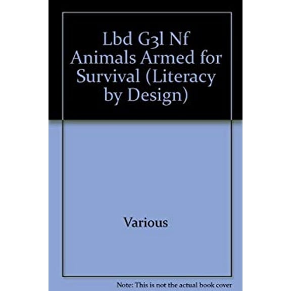 Pre-Owned Lbd G3L Nf Animals Armed for Survival (Paperback) 9781418936853