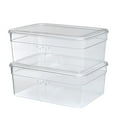 thumbnail image 4 of Mainstays Clear Glossy Plastic Extra Wide Shoe Box with Lid ,  Adult Size, 4 of 5