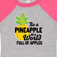 thumbnail image 4 of Inktastic Be a Pineapple in a World Full of Apples Boys or Girls Baby Bodysuit, 4 of 5