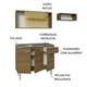 thumbnail image 4 of Cocina Integral Completa Modular Madesa Emilly 165cm Con Tarja Color Marrón 06, 4 of 5