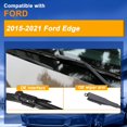 thumbnail image 2 of LAICAIW RAINTOK Windshield Wiper Blades Replacement for Ford Edge 2015 2016 2017 2018 2019 2020 2021 Car Original Factory Quality Front Rear Wipers Blade Set-28" 28" 15" (Pack of 3), 2 of 6