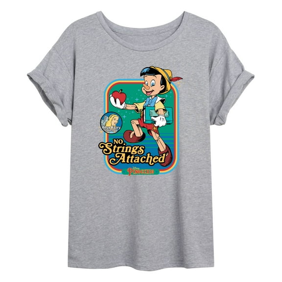 Pinocchio - No Strings Attached - Juniors Ideal Flowy Muscle T-Shirt