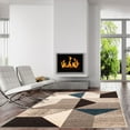 thumbnail image 1 of ECARPET Geometric Area Rug, Indoor Carpet for Living Room Bedroom Harlow Collection, 1 of 9