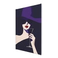 thumbnail image 2 of 8x12 inch Canvas Picture Enchanting Drinking Girl,Banquet,Bathroom,Bar,Cafes,Restaurant Decor Canvas Poster,Exquisite Drinking Girl Modern Style Paintings Prints,For Wine Lovers Funny Gifts, 2 of 6