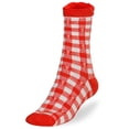 thumbnail image 3 of Socksmile Women's Ladies Value Classic Casual Cotton Crew Socks 6 Pairs 9-11 (Argyle Checker), 3 of 8