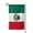 Square, variant on Mexico-Flag Garden Flag Double Sided Flags with Vivid Color for Yard Lawn Garden Decor 12.5 x18 Inch Square