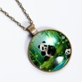 thumbnail image 2 of Panda Necklace Personalized Custom Photo Round Pendant Adjustable Stainless Steel Necklaces with Gift Box for Men Women Mothers Valentine's Jewelry Gift, 2 of 6