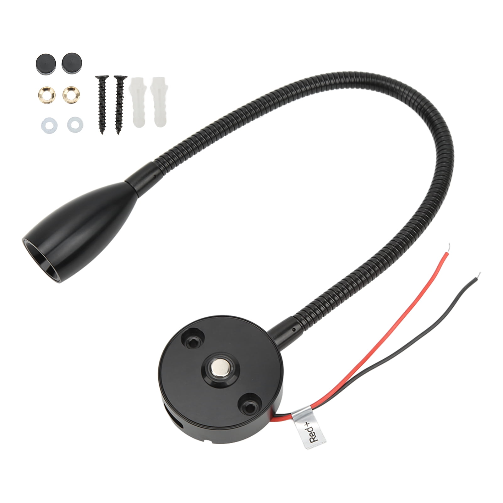 LED Reading Light, Wall Mount Flexible Gooseneck Bedside Reading