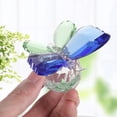 thumbnail image 2 of kurtrusly 40 Ball Colored Crystal Butterfly Ornament - Blue Green - Boxed, 2 of 8