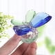 thumbnail image 2 of Inteprter amplio de cristal azul y púrpura de la opción amplia del regalo del ornamento del pisapapeles de la mariposa Decoración del hogar Azul verde, 2 of 6