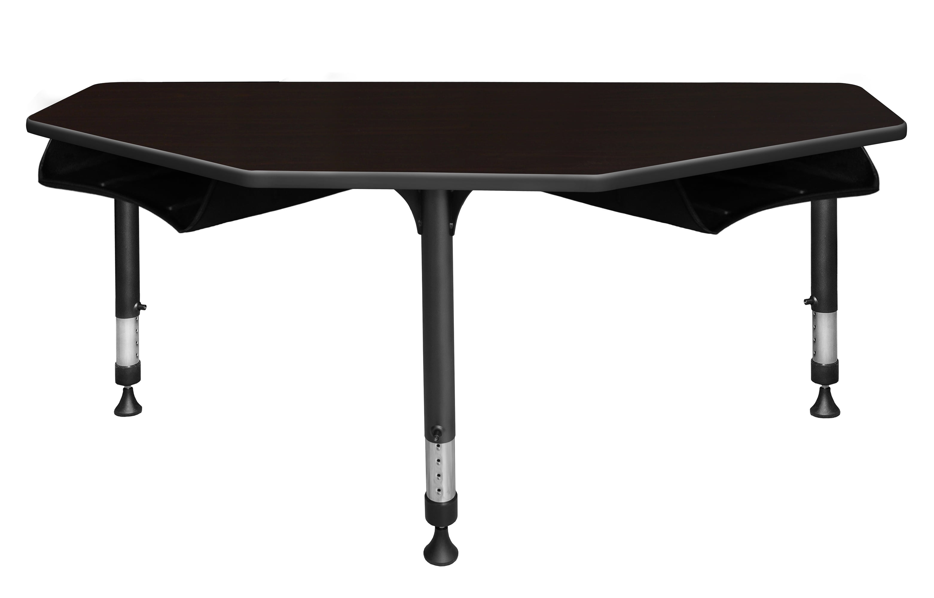 I Promise 60 2 Student Desk With Book Storage Mocha Walnut