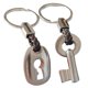 thumbnail image 2 of Pareja de cuero creativo Lvero Lve de bloqueo Bolsa Anillos Lvero Regalo para niñas Lve Bolso de bo Pta Macarena Llavero de pareja, 2 of 8